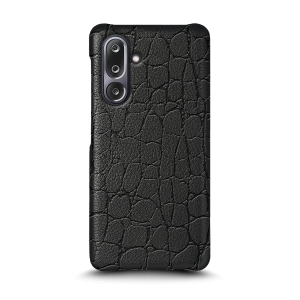 Шкіряна накладка Stenk Reptile Cover для Samsung Galaxy M36 Чорний