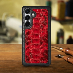 Накладка Stenk ExBacker Python Scales для Samsung Galaxy S25 Plus Красный