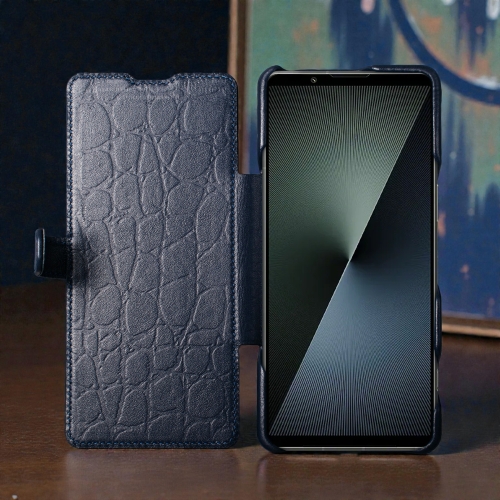 чехол-книжка на Sony Xperia 1 VII Синий Stenk Premium фото 4