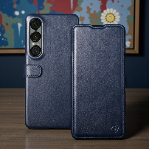 чехол-книжка на Sony Xperia 1 VII Синий Stenk Premium фото 1