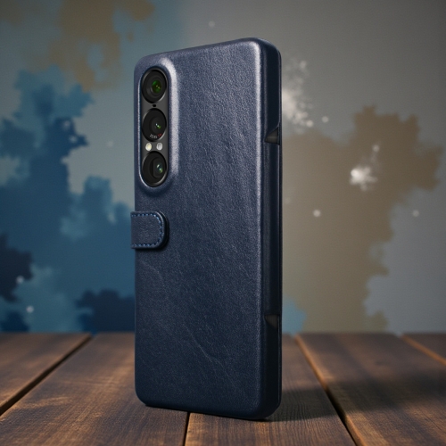 чехол-книжка на Sony Xperia 1 VII Синий Stenk Premium фото 3