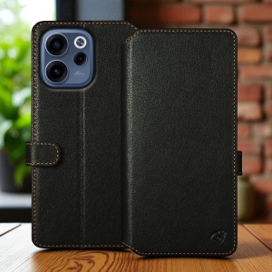 Чехол-портмоне Stenk Premium Wallet для OPPO Reno15 F Чёрный