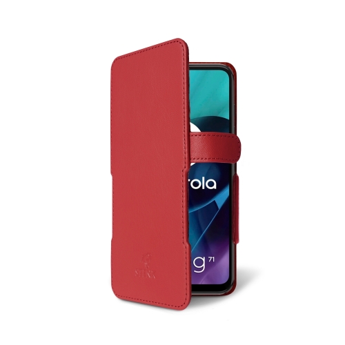 чехол-книжка на Motorola Moto G71 5G Красный  Prime фото 2