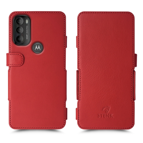 чехол-книжка на Motorola Moto G71 5G Красный  Prime фото 1