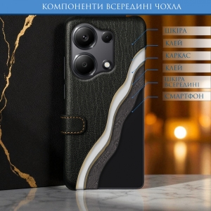 Чохол книжка Stenk Premium для Xiaomi Redmi Note 13 Pro 4G Чорний