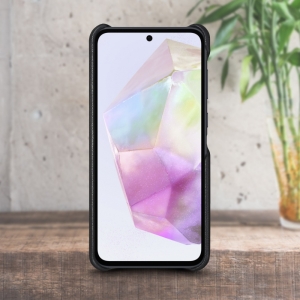 Шкіряна накладка Stenk Cover для Samsung Galaxy A35 Чорна