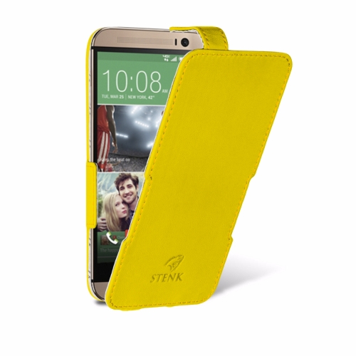 чохол-фліп на HTC One M8 Жовтий Stenk Сняты с производства фото 2