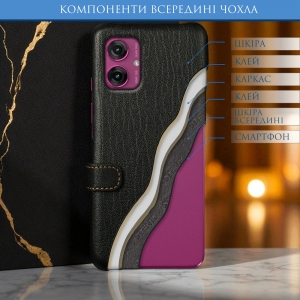 Чохол книжка Stenk Premium для Motorola Moto G55 Чорний