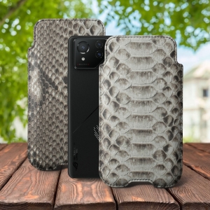 Футляр Stenk Sportage Python для ASUS ROG Phone 8 Pro Натуральный