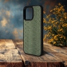 Накладка Python Scales SkinBacker для Apple iPhone 15 Pro Max Оливковий