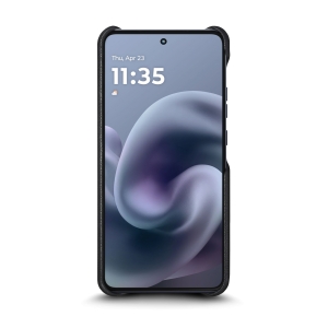 Кожаная накладка Stenk Reptile Cover для Motorola Moto G86 Черный