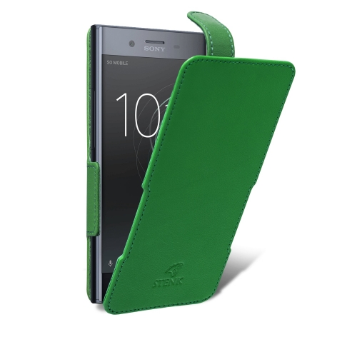 чехол-флип на Sony Xperia XZ Premium Зелёный Stenk Prime фото 2