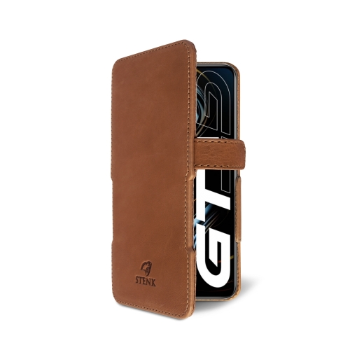чохол-книжка на Realme GT 5G Світло-коричневий Stenk Prime фото 2