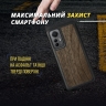 Шкіряна накладка Stenk WoodBacker для Xiaomi 12 Lite Чорна