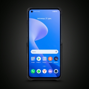 Шкіряна накладка Stenk WoodBacker для Realme GT Neo 3T Чорна