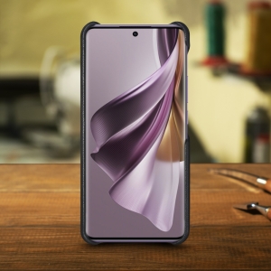Шкіряна накладка Stenk Cover для OPPO Reno10 Pro Чорна