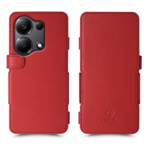 Чехол книжка Stenk Prime для Xiaomi Redmi Note 13 Pro 4G Красный