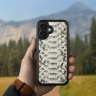 Кожаная накладка Stenk ExBacker Python Scales для Apple iPhone 16 Plus Натуральный