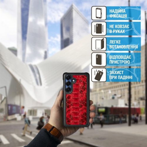 бампер на Samsung Galaxy S25 Червоний Stenk ExBacker фото 3