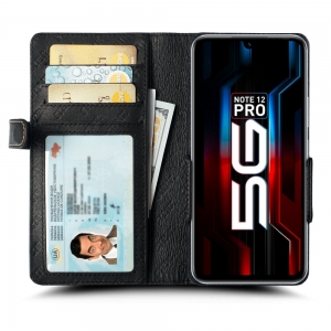 Чехол книжка Stenk Wallet для Infinix Note 12 Pro 5G Чёрный
