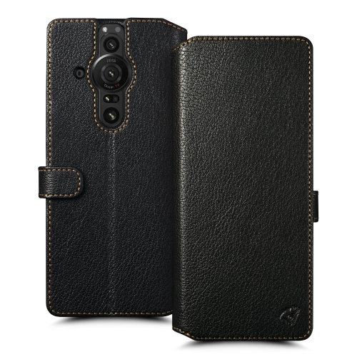 чехол-кошелек на Sony Xperia Pro-I Черный Stenk Premium Wallet фото 1