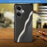 Кожаная накладка Stenk Cover для OnePlus Nord CE3 Чёрный