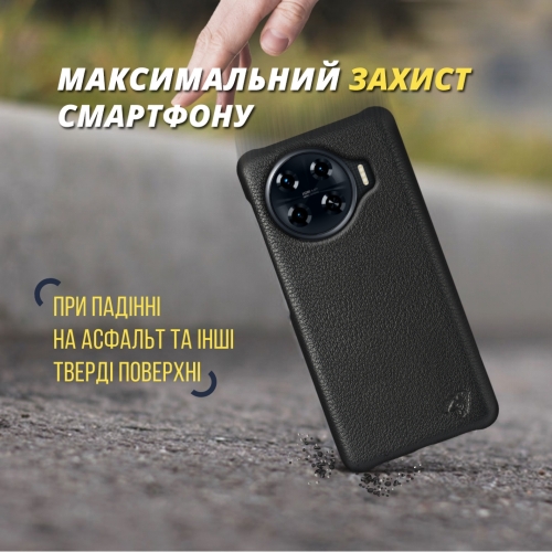 бампер на TECNO Spark 20 Pro Plus Черный Stenk Cover фото 5