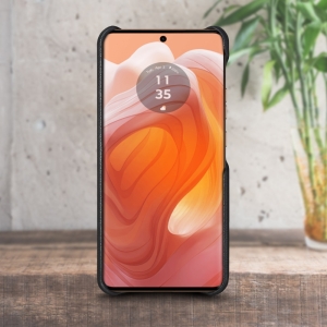 Шкіряна накладка Stenk Cover для Motorola Edge 50 Ultra Чорний