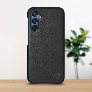 Кожаная накладка Stenk Cover для Samsung Galaxy M15 Черный