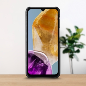 Кожаная накладка Stenk Cover для Samsung Galaxy M15 Черный