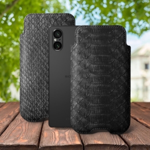 Футляр Stenk Sportage Python для Sony Xperia 5 V Чорний