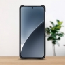 Кожаная накладка Stenk WoodBacker для Xiaomi 15 Чёрный
