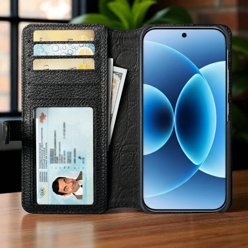 чохол-гаманець на Xiaomi 17 Чорний Stenk Premium Wallet фото 2