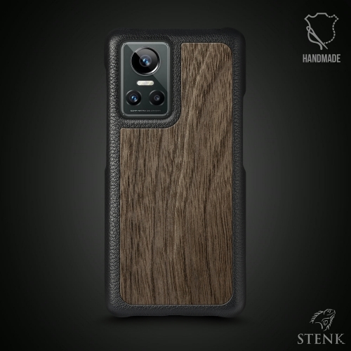 бампер на Realme GT Neo3 Чорний Stenk Cover WoodBacker фото 1