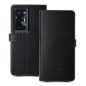 Чехол книжка Stenk Wallet для Vivo X70 Pro Plus Чёрный