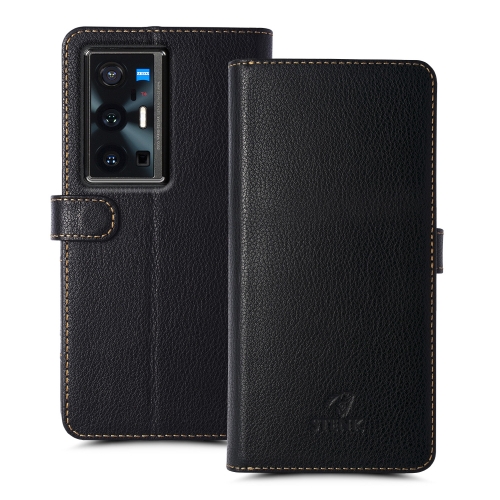 чехол-книжка на Vivo X70 Pro Plus Черный Stenk Wallet фото 1