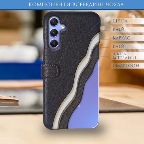 чохол-книжка на Samsung Galaxy A34 Чорний Stenk Premium фото 5