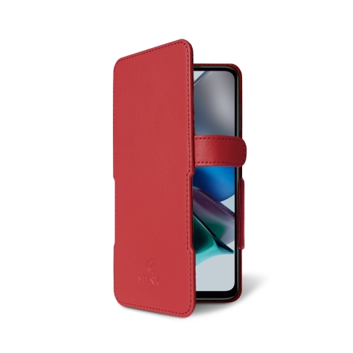 чехол-книжка на Motorola Moto G23 Красный  Prime фото 2