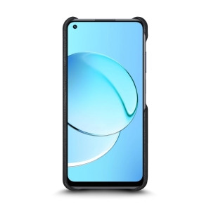 Кожаная накладка Stenk Reptile Cover для Realme 10 Чёрная