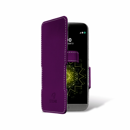 чехол-книжка на LG G5 se Сирень Stenk Prime Purple фото 2