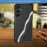 Кожаная накладка Stenk Cover для Samsung Galaxy S23 FE Чёрный
