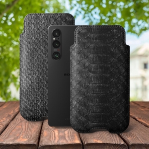 Футляр Stenk Sportage Python для Sony Xperia 1 V Чорний