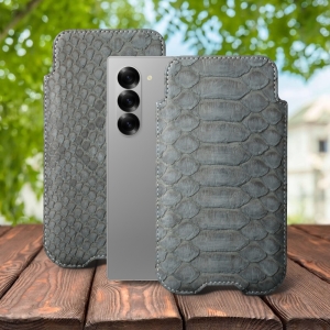 Футляр Stenk Sportage Python для Samsung Galaxy Z Fold6 Сірий