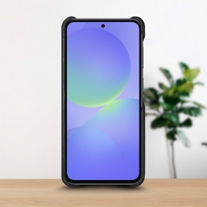 Шкіряна накладка Stenk WoodBacker для Samsung Galaxy A36 Чорний