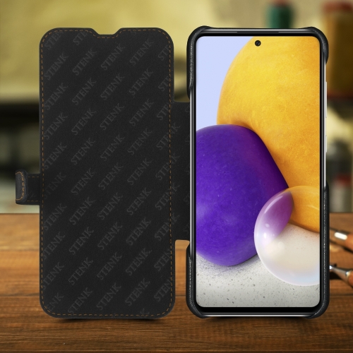 чехол-книжка на Samsung Galaxy A72 Черный Stenk Premium фото 2