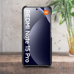 Шкіряна накладка Stenk Cover для Xiaomi Redmi Note 15 Pro 4G Чорна