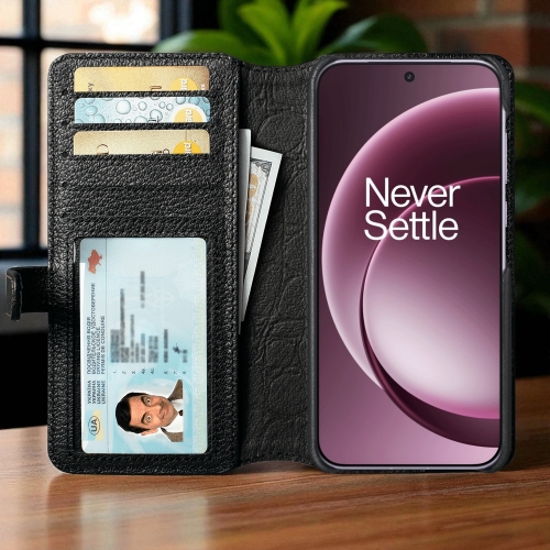 чехол-кошелек на OnePlus 15 Черный Stenk Premium Wallet фото 2