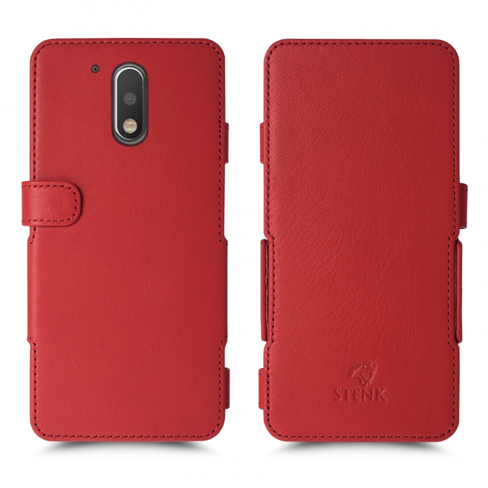 

Чехол книжка Stenk Prime для Motorola Moto G4 (4th Gen) Красный