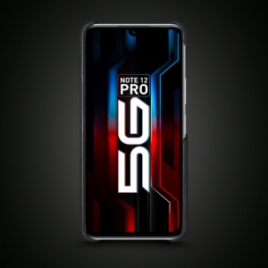 Кожаная накладка Stenk WoodBacker для Infinix Note 12 Pro 5G Чёрная