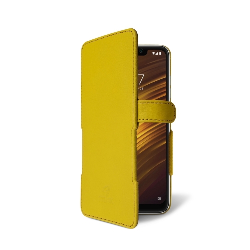 чехол-книжка на Xiaomi Pocophone F1 Желтый Stenk Prime фото 2